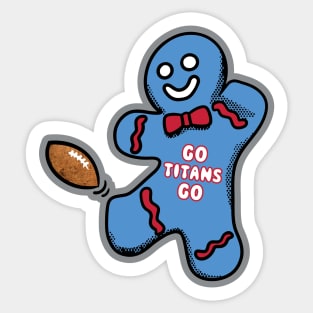 Tennessee Titans Gingerbread Man Sticker